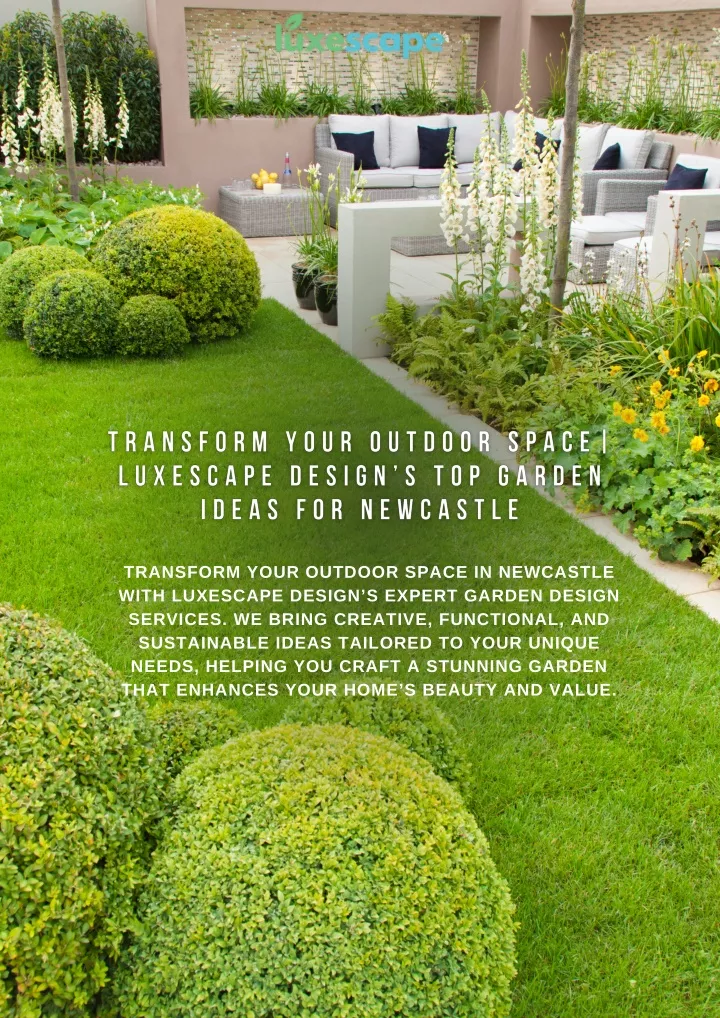PPT Garden Design Newcastle Luxescape Design PowerPoint