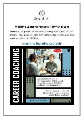 machine learning projects styrishai com