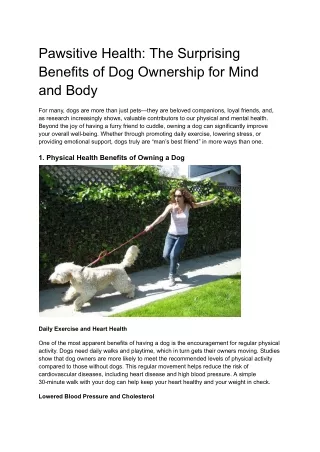 Pawsitive Health: The Surprising Benefits of Dog Ownership ment (3)