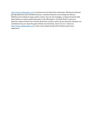 https www nullsbawlapp com is a private server