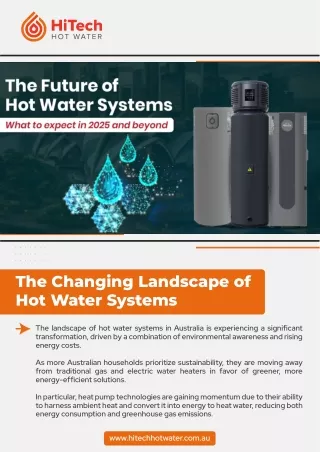 The Future of Hot Water Systems