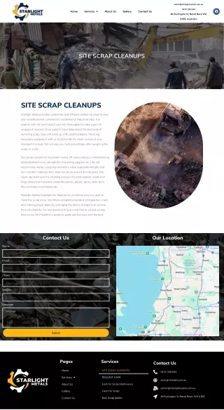 Site Scrap Cleanups