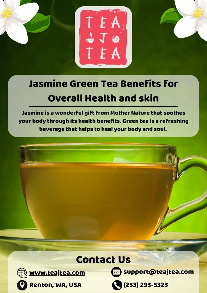 jasmine green tea benefits for overall health