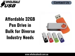 Affordable 32GB Pen Drive in Bulk for Diverse Industry Needs