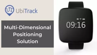 UbiTrack - Multidimensional Positioning Solution