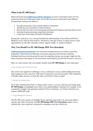 what is the pl 900 exam