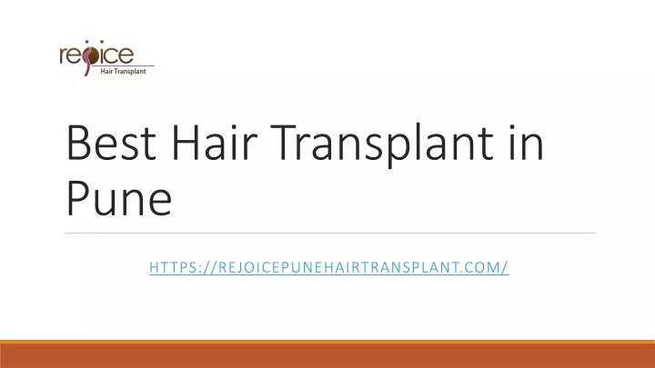 best hair transplant in pune