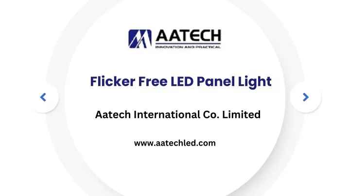 flicker free led panel light