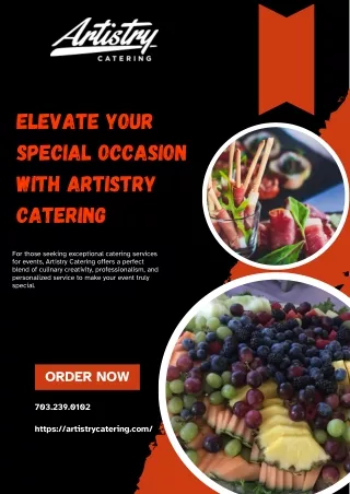 Elevate Your Special Occasion with Artistry Catering