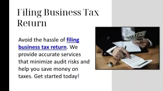 filing business tax return