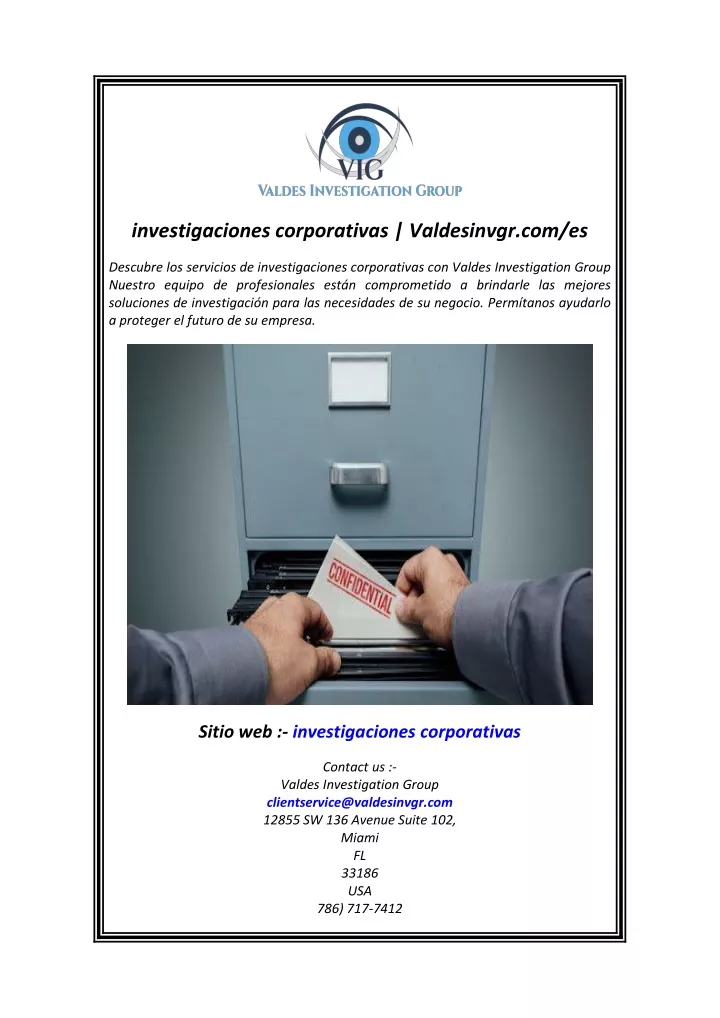 investigaciones corporativas valdesinvgr com es