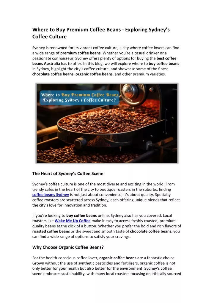 where to buy premium coffee beans exploring