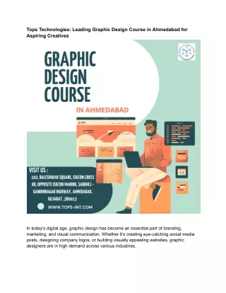Tops Technologies: Leading Graphic Design Course in Ahmedabad