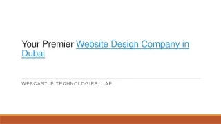 Your Premier Website Design Company in Dubai