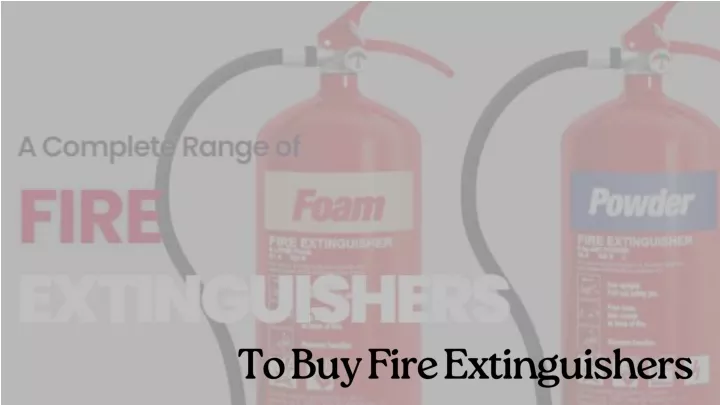 to buy fire extinguishers