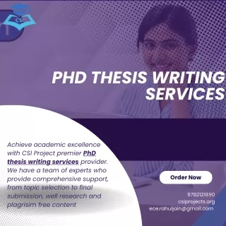 PHD Thesis Writing Services in Jaipur