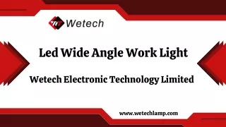 Led Wide Angle Work Light - Wetechlamp.com