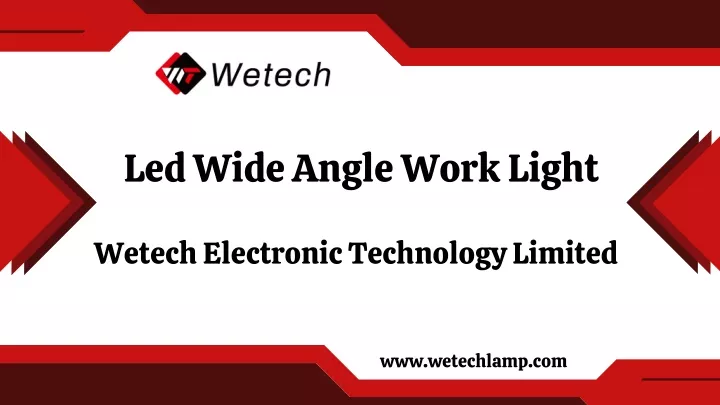 led wide angle work light