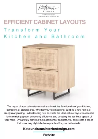 efficient cabinet layouts