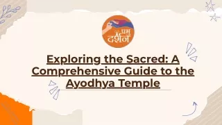 exploring the sacred a comprehensive guide