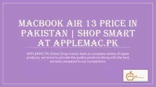 MacBook Air 13 Price in Pakistan