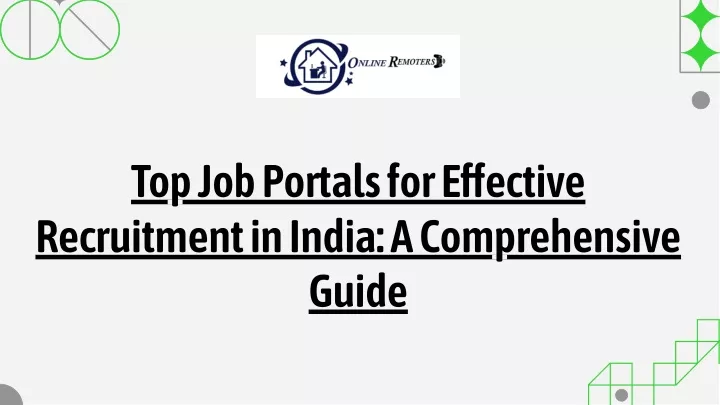 top job portals for e ective recruitment in india