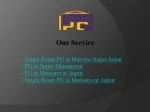 Find Your Perfect Single Room PG in Mansarovar, Jaipur - slide 1