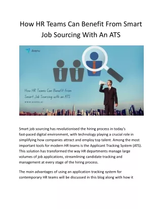 How HR Teams Can Benefit From Smart Job Sourcing With An ATS