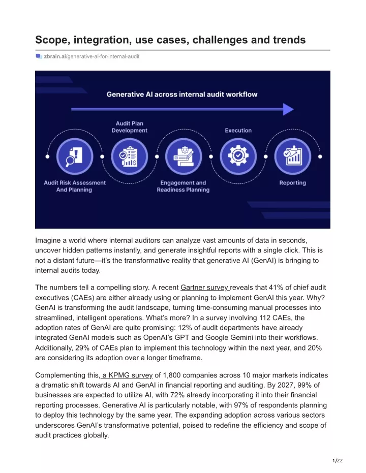 scope integration use cases challenges and trends