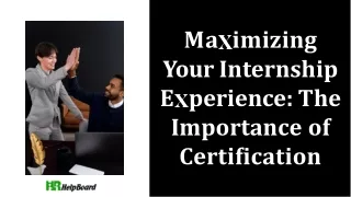 Internship Certificate