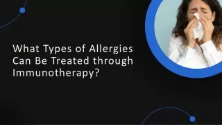 what types of allergies can be treated through