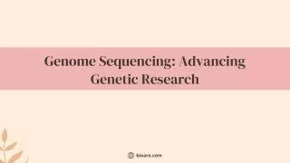 Genome Sequencing Advancing Genetic Research
