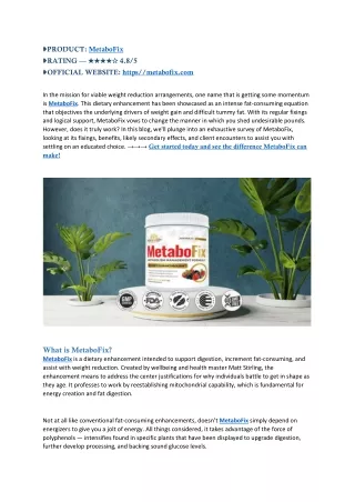product metabofix rating official website https