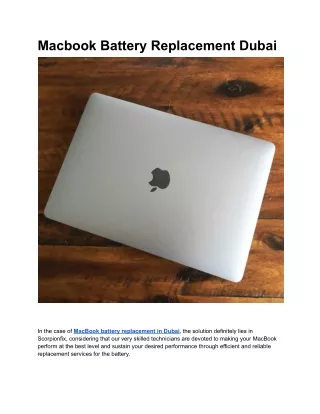 macbook battery replacement dubai
