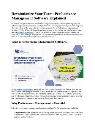 revolutionize your team performance management