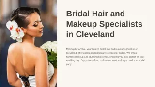 Bridal Hai and Makeup Specialists in Cleveland