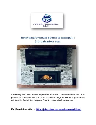 Home Improvement Bothell Washington | Jvbcontractors.com