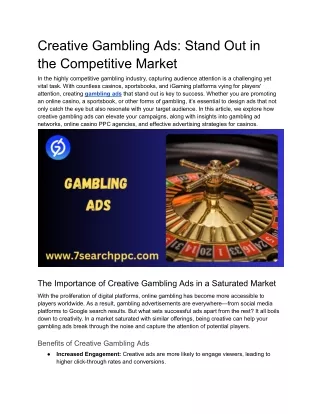 Creative Gambling Ads_ Stand Out in the Competitive Market