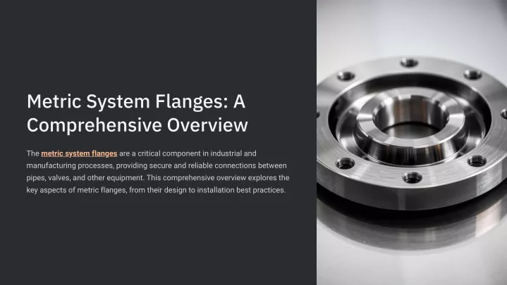 metric system flanges a comprehensive overview