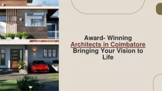 award winning architects in coimbatore bringing your vision to life