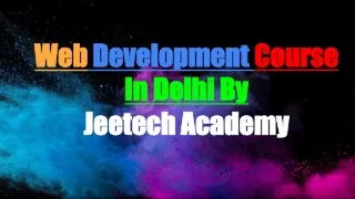 web development course in delhi by jeetech academy