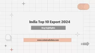 India Customs Data | India Import Export Data