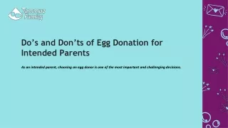 Do’s and Don’ts of Egg Donation for Intended Parents