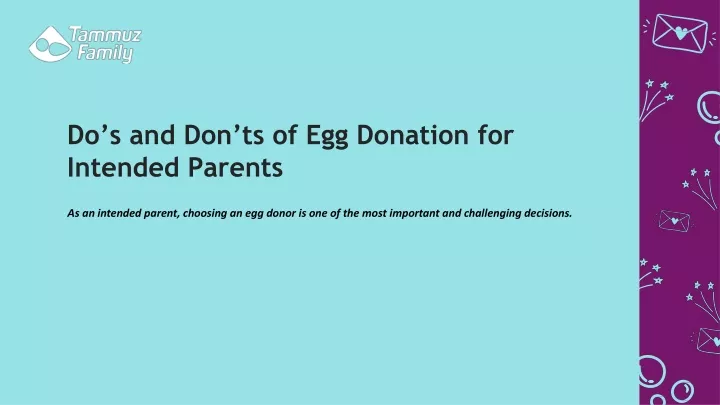 do s and don ts of egg donation for intended parents