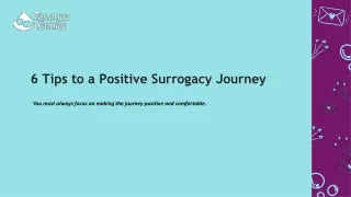 6 Tips to a Positive Surrogacy Journey