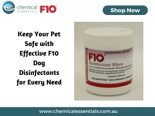 Keep Your Pet Safe with Effective F10 Dog Disinfectants for Every Need
