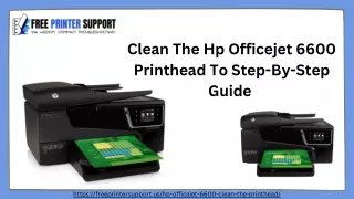 clean the hp officejet 6600 printhead to step