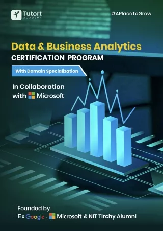 Best Data & Business Analytics Program Brochures | Tutort Academy