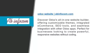 odoo website | abinfocom.com