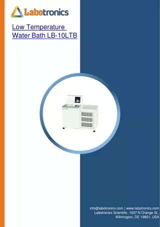 Low Temp Water Bath 6L